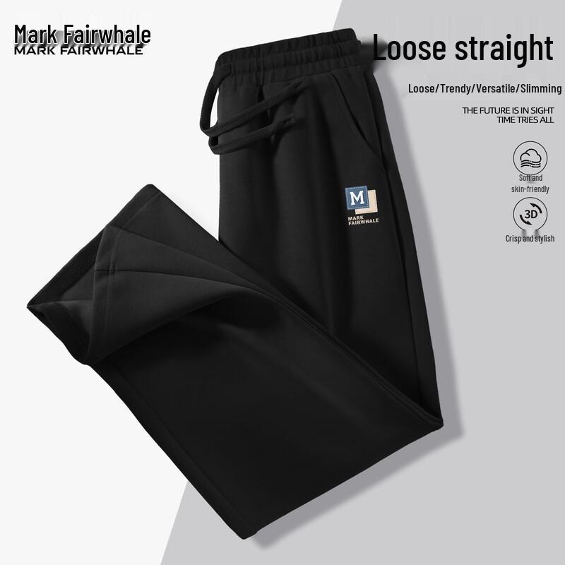

Mark Fairwhale Men s Loose Straight-Leg Casual Sport Pants M
