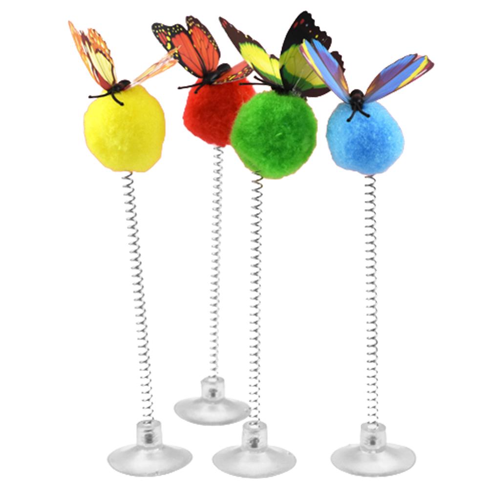 1 buc Jucărie Pisică Arcuș cu Pene Ventuză Multicolor Minge de Blană de Pisică Baghetă Teaser Jucării Interactive pentru Animale de Companie Jucării Scărpinătoare pentru Pisici Consumabile Culoare Aleatorie