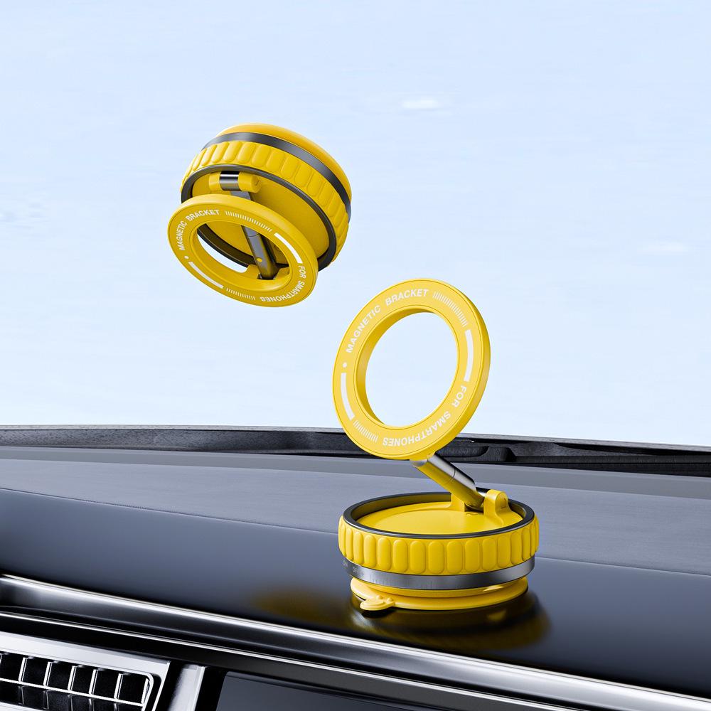 Magnetic Anti-Shake Car Phone Holder with Rotating Folding Suction Cup