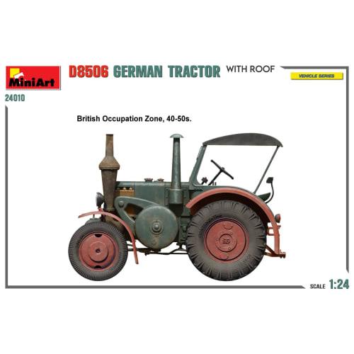 Miniart 1/24 German Covered Tractor D8506 Plastic Model MA24010