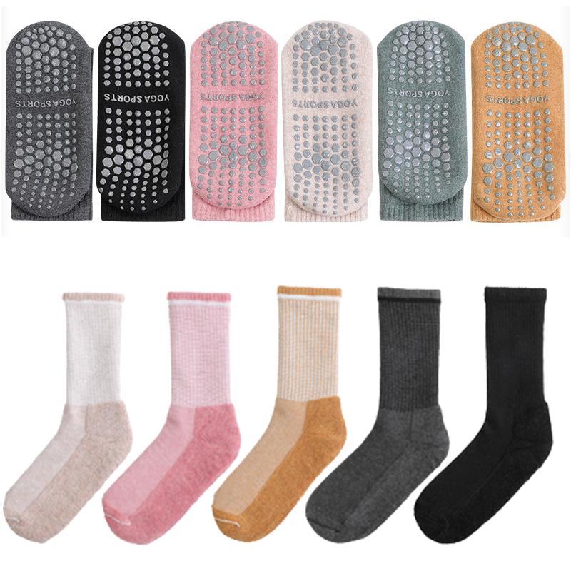Yoga Stockings Nonslip Cotton Pilates Breathable Sweatabsorbent Floor Socks