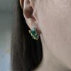 Silver Earrings with Natural Agate (2196440)