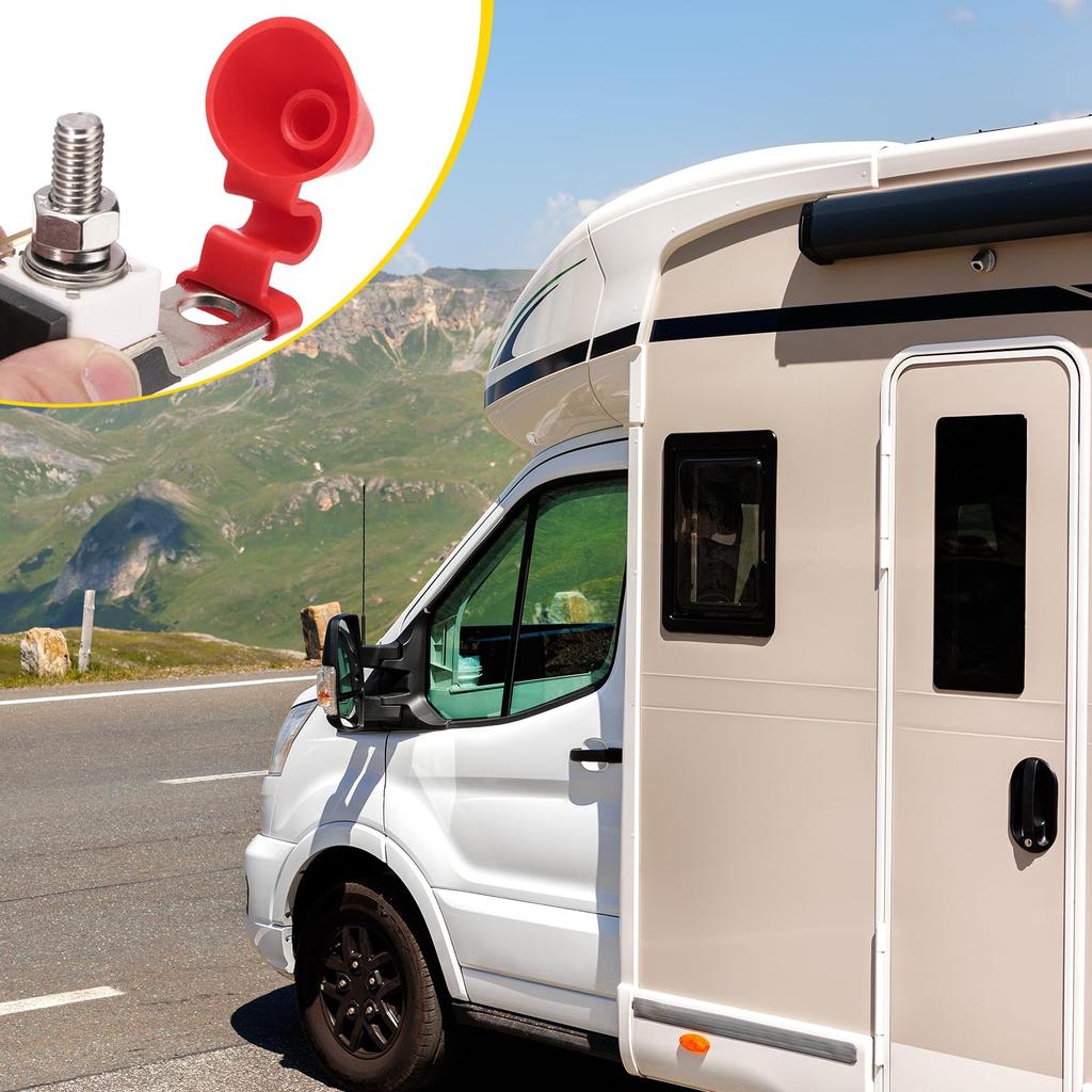 uxcell Terminal Fuse 60A Terminal Block Fuse 58V DC Marine Rate Fuse and