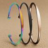 Women's Adjustable C-shaped Titanium Steel Bracelet – Luxurious, Non-fading Design