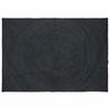 Area Rug Dark Gray 200 X 290 Cm Jute