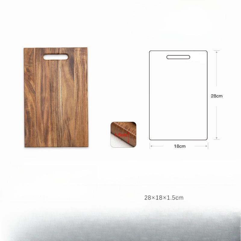 Square Household Hardwood Thick Cutting Board Small size коричневый