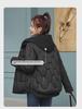 Women's Short Style Hooded Two-Piece Down Cotton Jacket with Corrugated Edges - New Year Trend