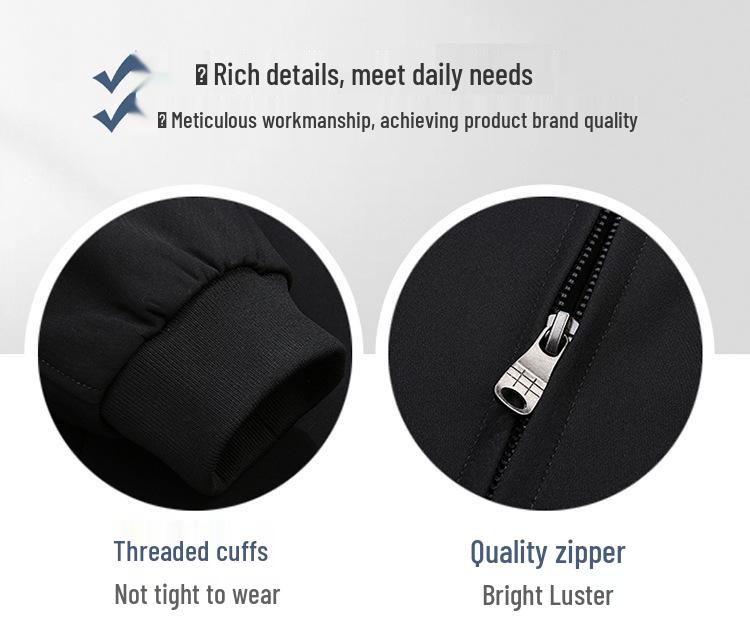 Men's Plus Size Lapel Business Casual Jacket for Dad - Spring & Autumn