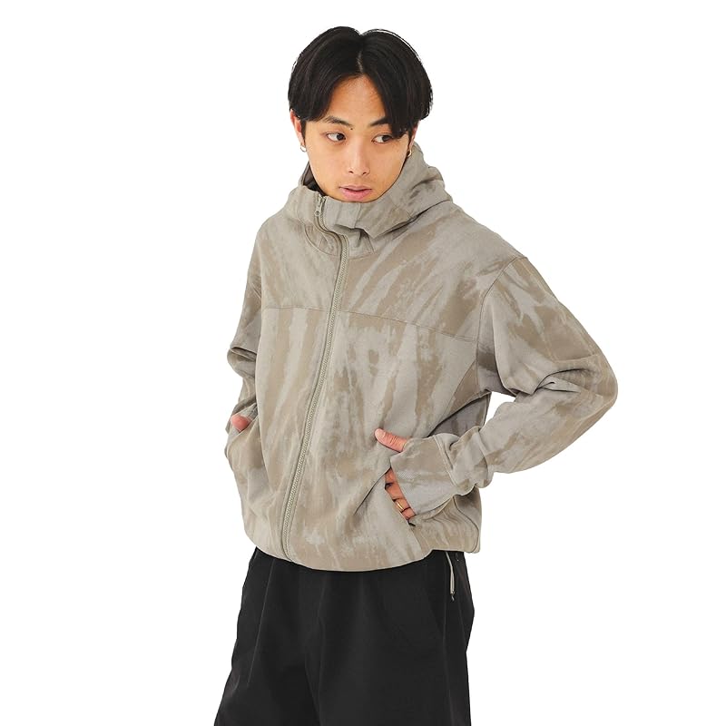 

[Beams] sweatshirt Raised zip up hoodie men s OLIVE S