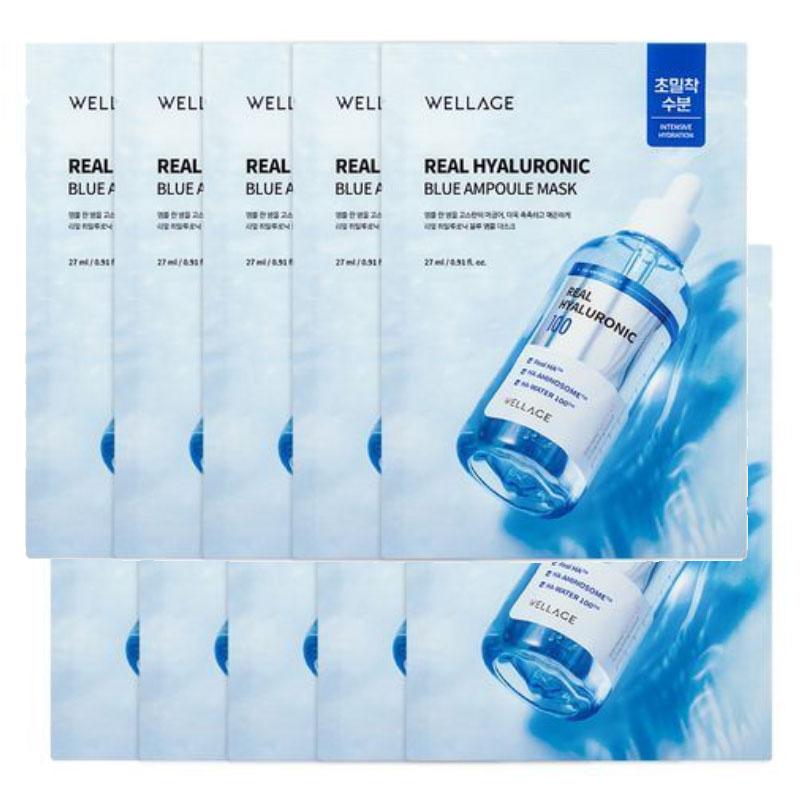 

Маска Wellage Real Hyaluronic Ampoule, 1 упаковка, 10 штук