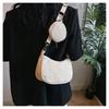 Womens Fashion Solid Color Corduroy Underarm Bag with Coin Purse Pouches Shoulder Crossbody Bag for Shopping Dating Work