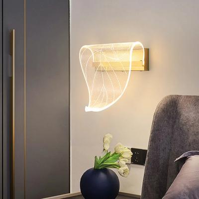 Acryl Wand Lampe Led Moderne Beleuchtung Luxus Gold 8w Wand Licht Wohnzimmer Schlafzimmer Nacht Spiegel Treppen Gang Innen Leuchten