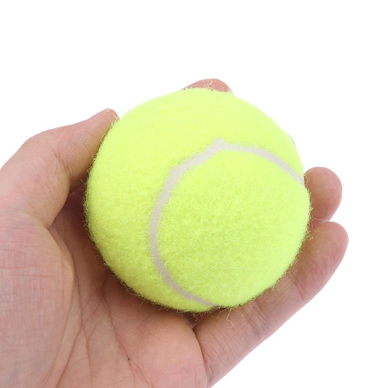 3ks/Sada Tenisových Míčků Odolných Proti Opotřebení Vysoce Pružné Vlákno Gumové Tréninkové Míčky 65 mm Tréninkový Tenisový Míček Pro Začátečníky Pro Klub
