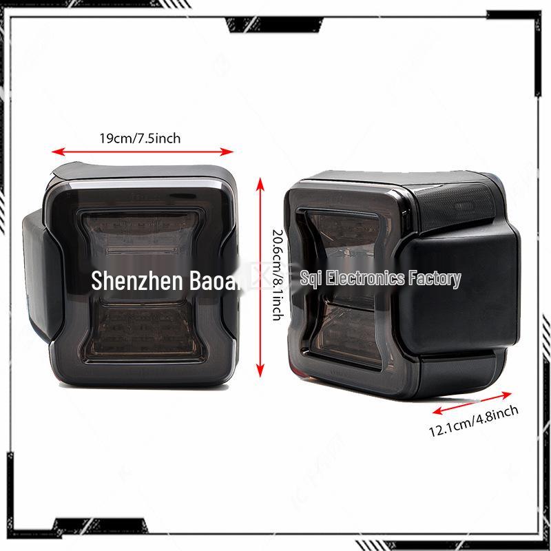 Smoked Black Taillights for Jeep Wrangler JL – Brake, Reverse, and Modification Lights