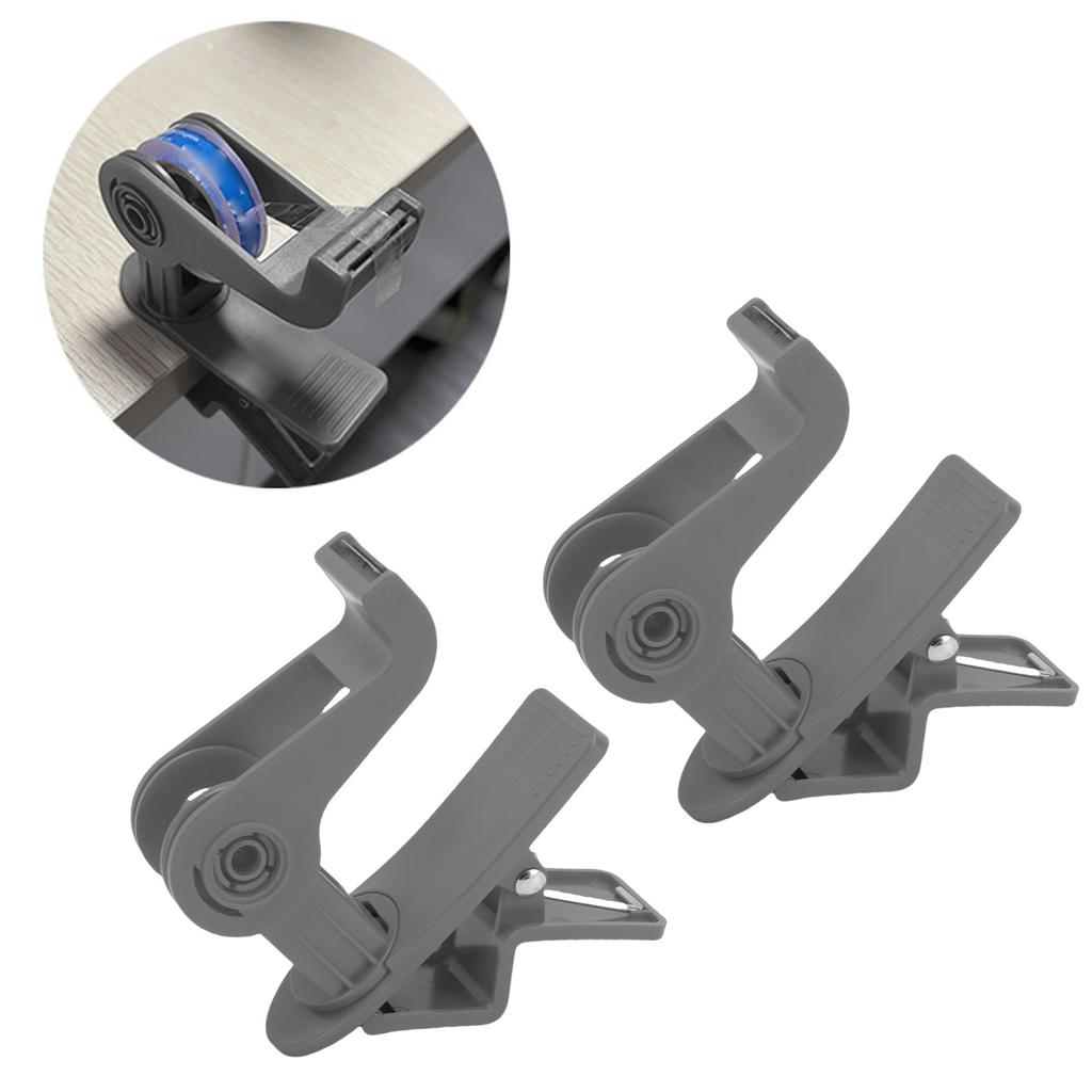 2PCS Table Clamp Tape Dispenser Non Slip Adhesive Tape Dispenser Holder with 360 Degree Rotating Cutter for Home School Workshop Warehouse