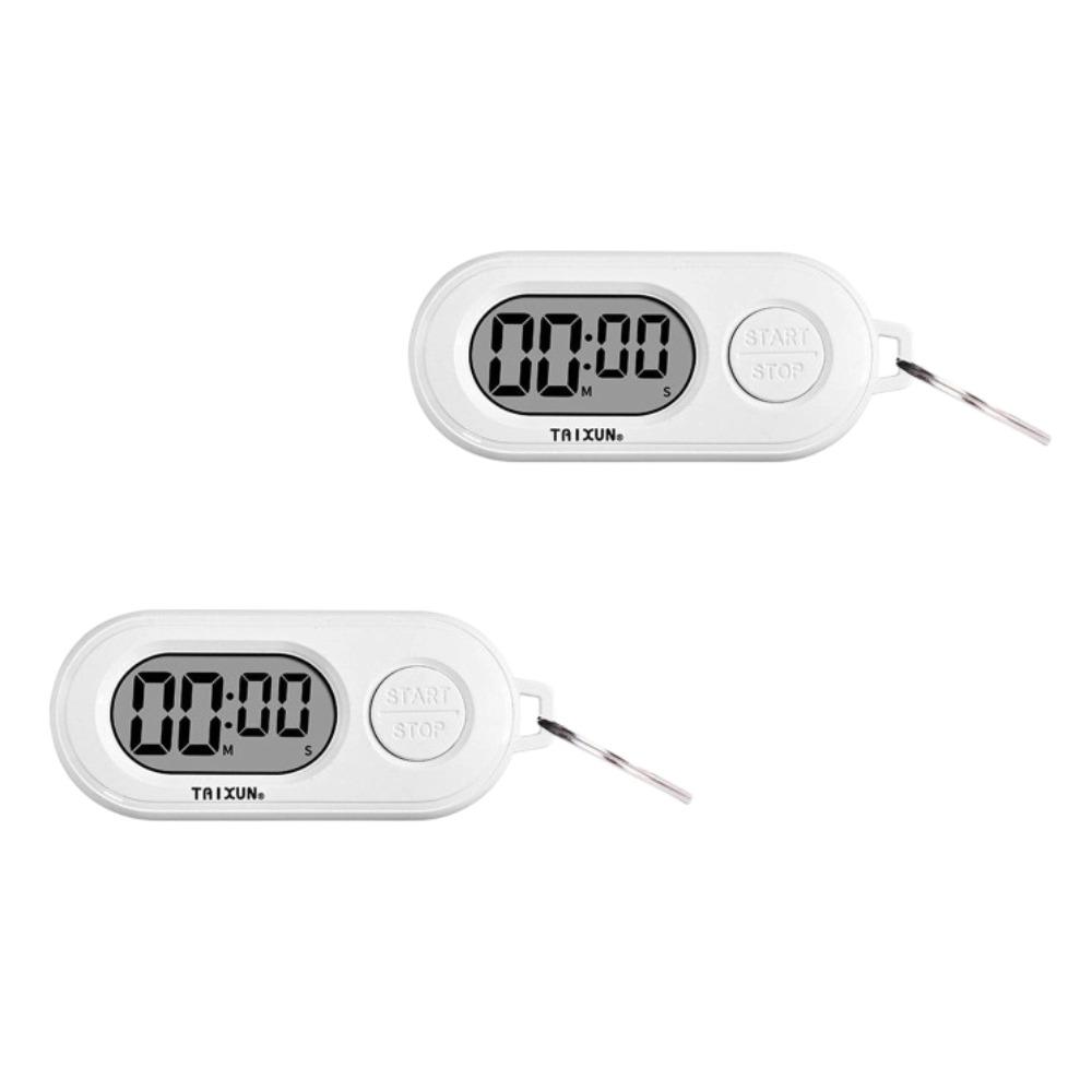 1/2/3 ks Digitálny stopky časovač kľúčenka, Malý LCD displej elektronické hodiny, Prenosný odpočítavací časovač príslušenstvo pre tašku kľúčenku