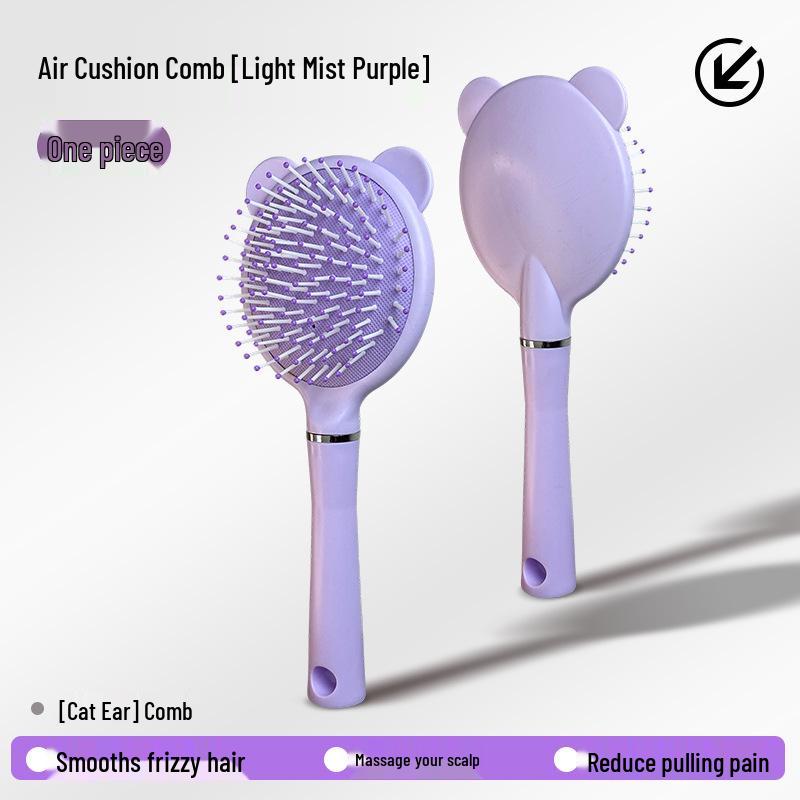 Cute Portable Dressing Table Mirror & Handheld Comb Set