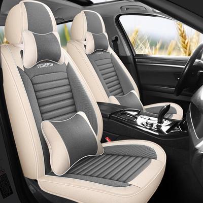 „All Seasons Linen Art“ automobilio sėdynės pagalvėlė - kvėpuojanti, visiškai apsupta, universalus užvalkalas