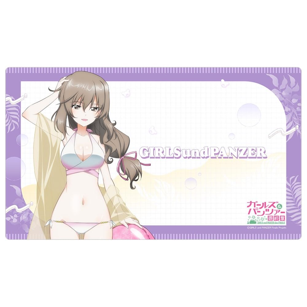 Girls und Panzer Финальная глава Оригинальная иллюстрация Резиновый коврик Курорт Симада 60 см x 35 см x 2 мм Полиэстер Key-th & (Чиё / Купальник) приблизительно. (ширина)
