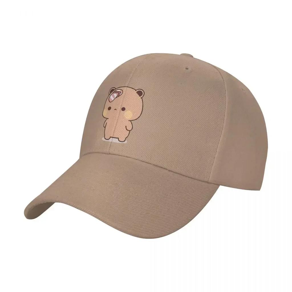 Cute Bubu Was Threw Flipflops Baseball Caps Unisex Women Trucker Hat Panda Bear Hats Breathable Polyester Sun Caps Washable Hats