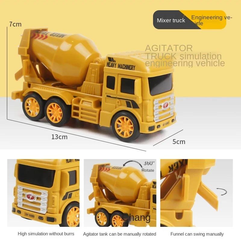 1Pc Diecast Car Engineering Model Excavator Crane Dump Truck Garbage Vehicle Classic City Construction Children Toy for Boy