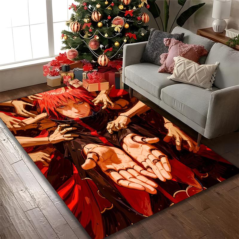 1 pièce de tapis de chaise imprimé Naruto pour utilisation à la maison, au bureau, tapis pour salon, cuisine, salle de jeux