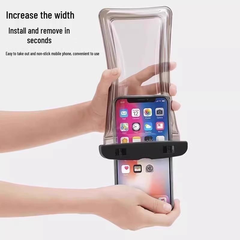 Waterproof Airbag Phone Pouch - Touchscreen Compatible for Swimming, Riders & Rainy Days