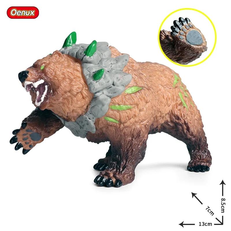 Oenux Simulation Wild Figurines Black Bear Wombat Raccoon Model Action Figures Forest Animals Toy Home Decoration Kids Education