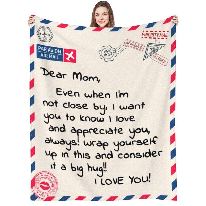 Blanket Flannel Cover Blanket Gift Blanket for Mom and Grandmother Birthday Christmas and New Year Gifts