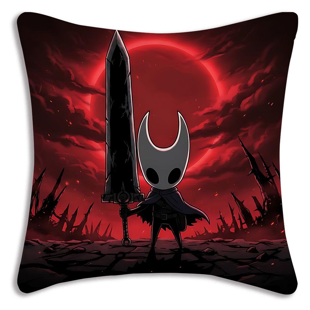 For Hollow k-knight the knights Pillow Covers Cartoon Sofa Decorative Home Double-sided Printing Short Plush Cute Cushion Cover