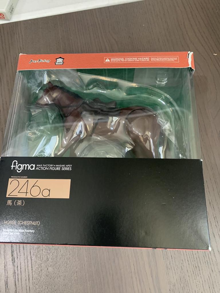 figma Horse 16cm ABS Painted Articulated Figure (Brown) Approx. & ATBC-PVC