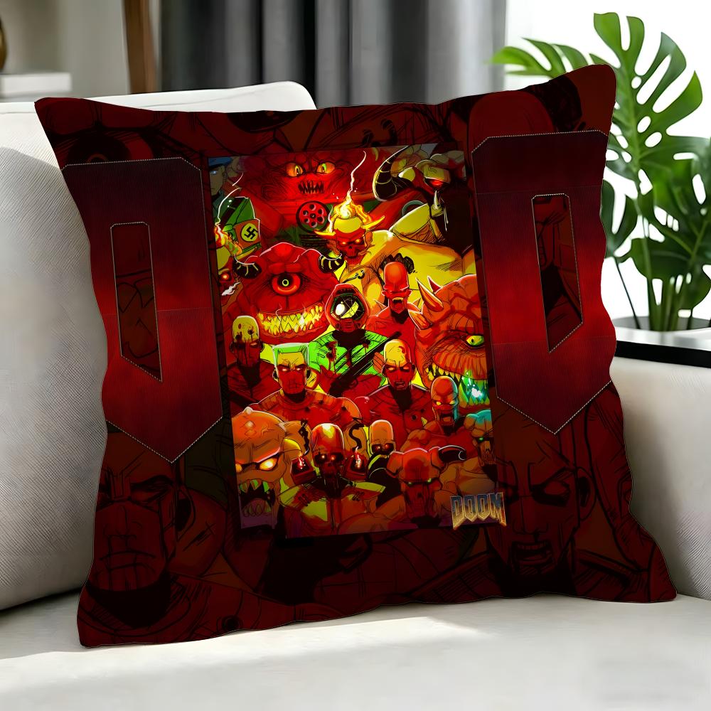 Game DDoom Cushion Cover Cushion Cover Set Pcs x x x Pillowcase Decorative Sofa Home Decor