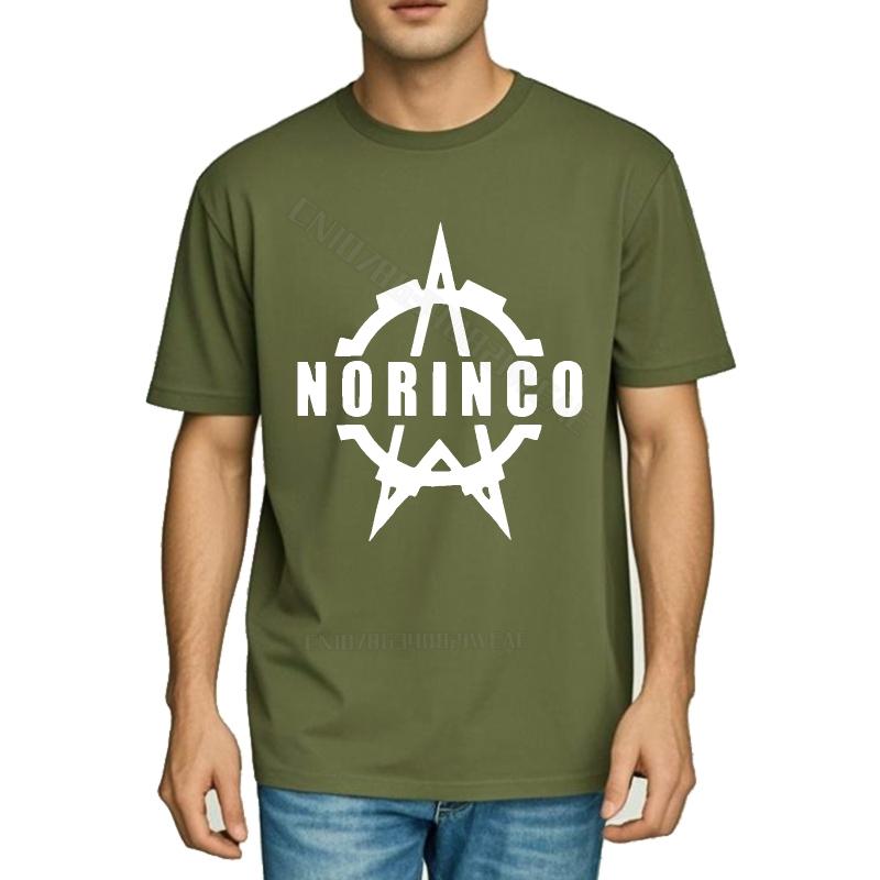 Top Tees Brand Quick Dry T Shirt Norinco Logo On Black Shirt Brand Round Neck Tee Fashion Streetwear Tshirts Breathable