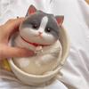 Süße Kawaii Katze Weiches Silikon Stressabbau Knetspielzeug Angstlinderung Schreibtisch Geschenk Für Kinder Erwachsene Schreibtisch Dekoration Geschenk