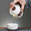 Minguan Chinese Ceramic Ink Wash Portable Travel Tea Set