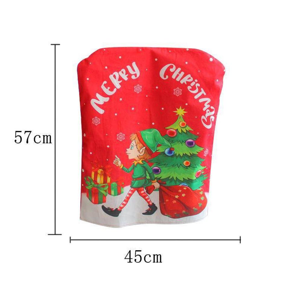 Чехол на стул Рождественское украшение для домашнего стола обеденный стул декор спинки новогодние товары для вечеринок чехлы на стулья красный 879₽