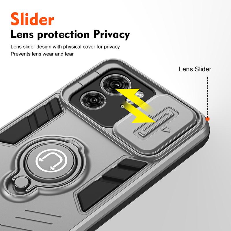 Moto Edge 40 Luxury Armor Magnetic Wireless Charge Phone Case For Motorola Moto Edge 40 Neo Shockproof Camera Protection Cover