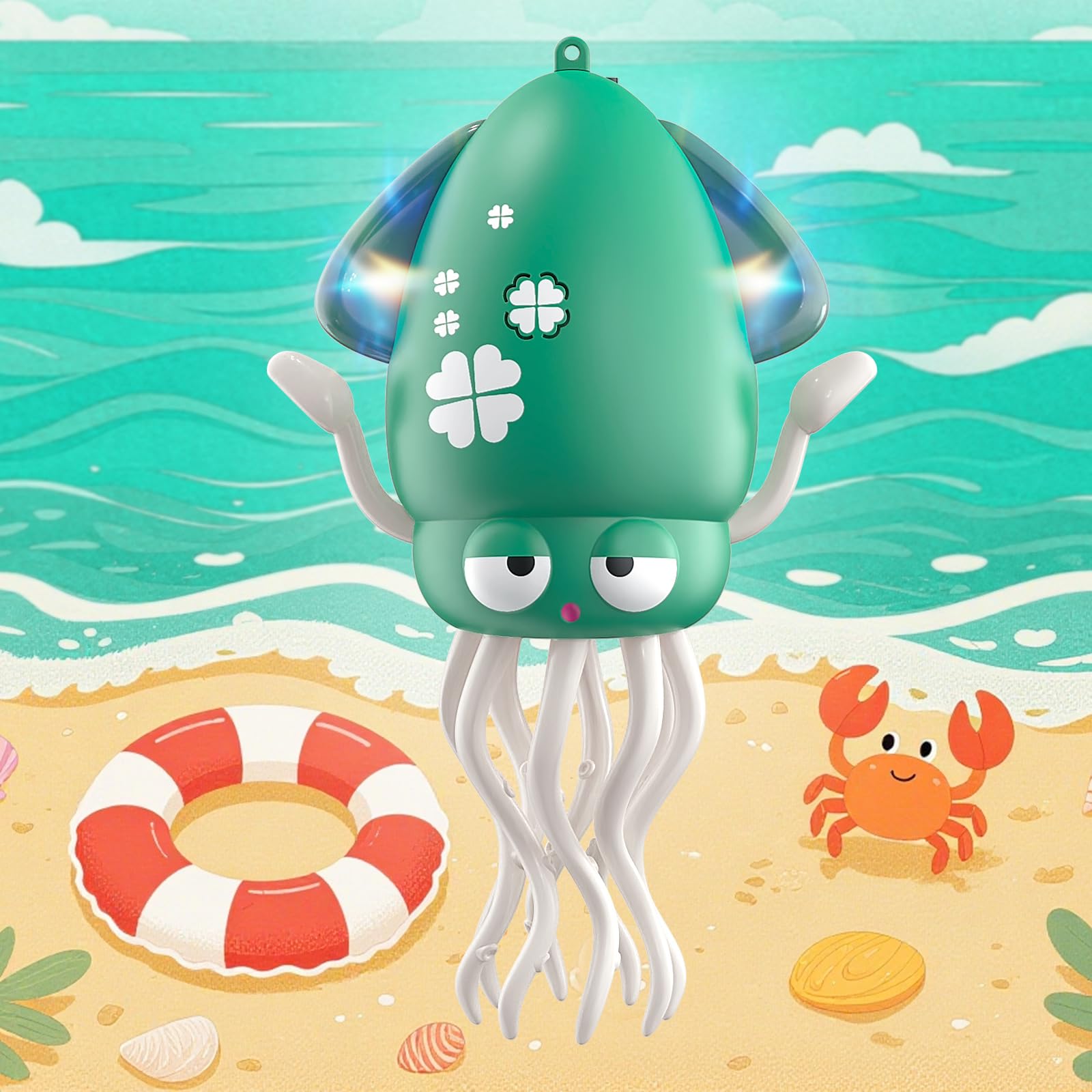 

Dancing Octopus Toy, Electric Dancing Squid with LED Lights and Music, Kids Robot with Obstacle Avoidance Sensors, Shaking and Dancing, Educational