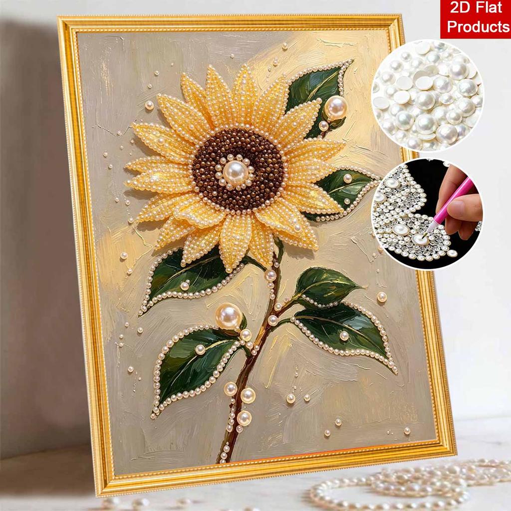 Pearl painting kit DIY sunflower floral home decoration painting