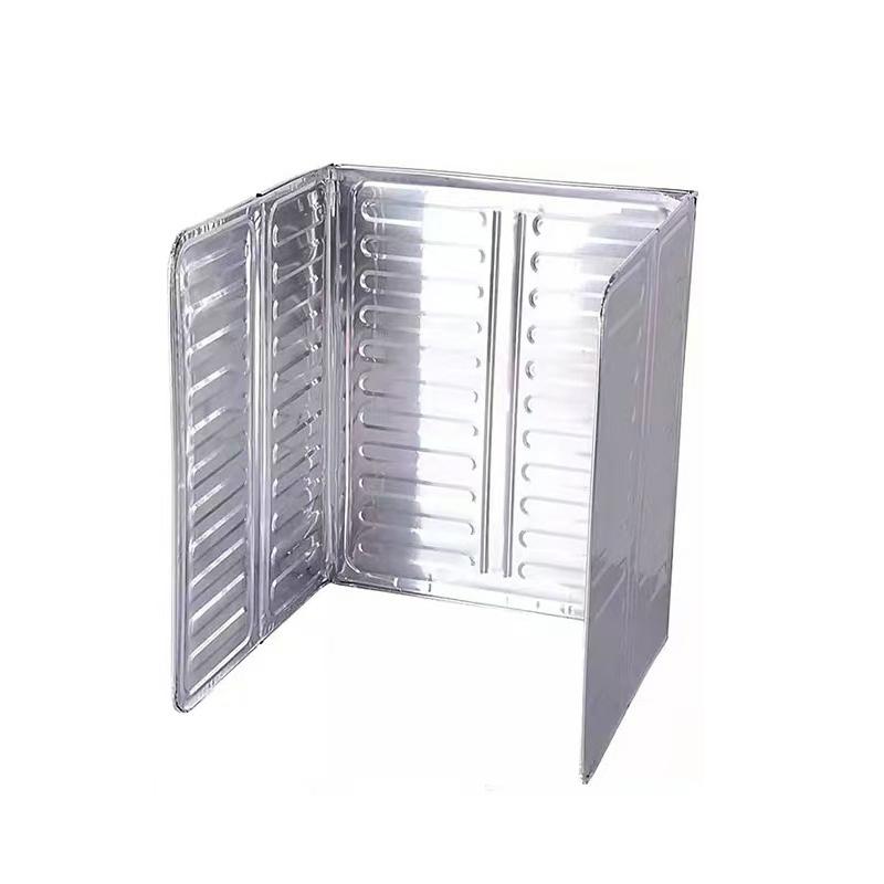 Faltbare Prallplatte für Küchengasherde aus Aluminium, tragbare Bratpfanne, Ölspritzschutz, Haushaltsküchenzubehör