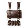 Vintage Renaissances Costume Accessories Set with Faux Leather Belt and Belt Bag Pouch with 4Pcs Cork Potion Vials