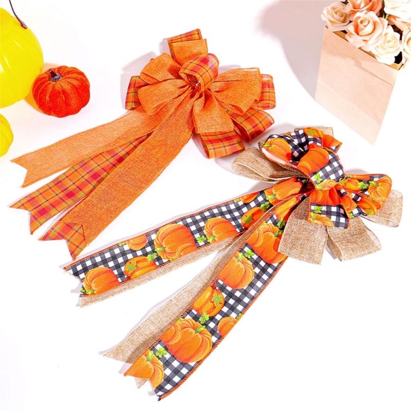 Liebevolle Schleife für Partydekorationen Personalisierte Schleife für Partybaumschmuck Thanksgiving-Ornament