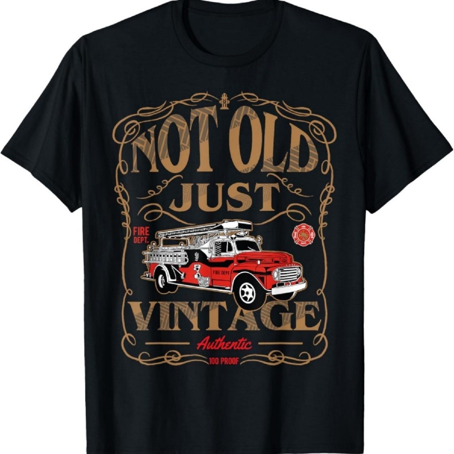 

Футболка для отставного пожарного, Подарок для старого пожарного, Футболка пожарного XXXXXL чёрный