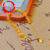 Gold-Plated Women's Plum Blossom Bracelet - Fashion Jewelry 