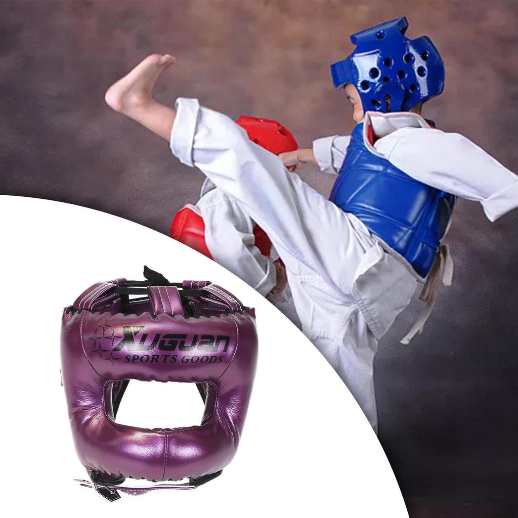 Boxing Head Gear, MMA Training Headgear, Muay Thai Full Face Protection Sparring Gear