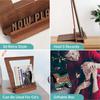Now Playing Record Holder Wood Record Organizer Album Storage Shelves Holds Up To 5  Long Playing Record For Home Decoration