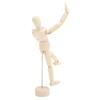 Dřevěná figurína 14 otočných kloubů Kreslicí figurína Lidské tělesné proporce Přenosná umělecká figurína pro umělce Pro skicování