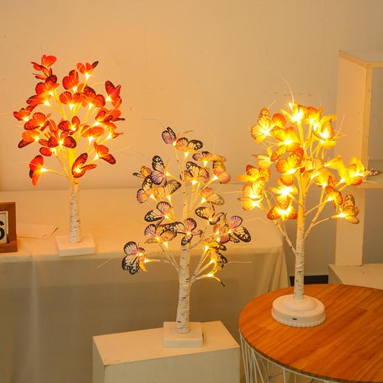 Tabletop Bonsai Tree Lights Butterfly Tree Lamp  LED Decorative Fairy Lights Warm Ambiance Lighting for Home Parties
