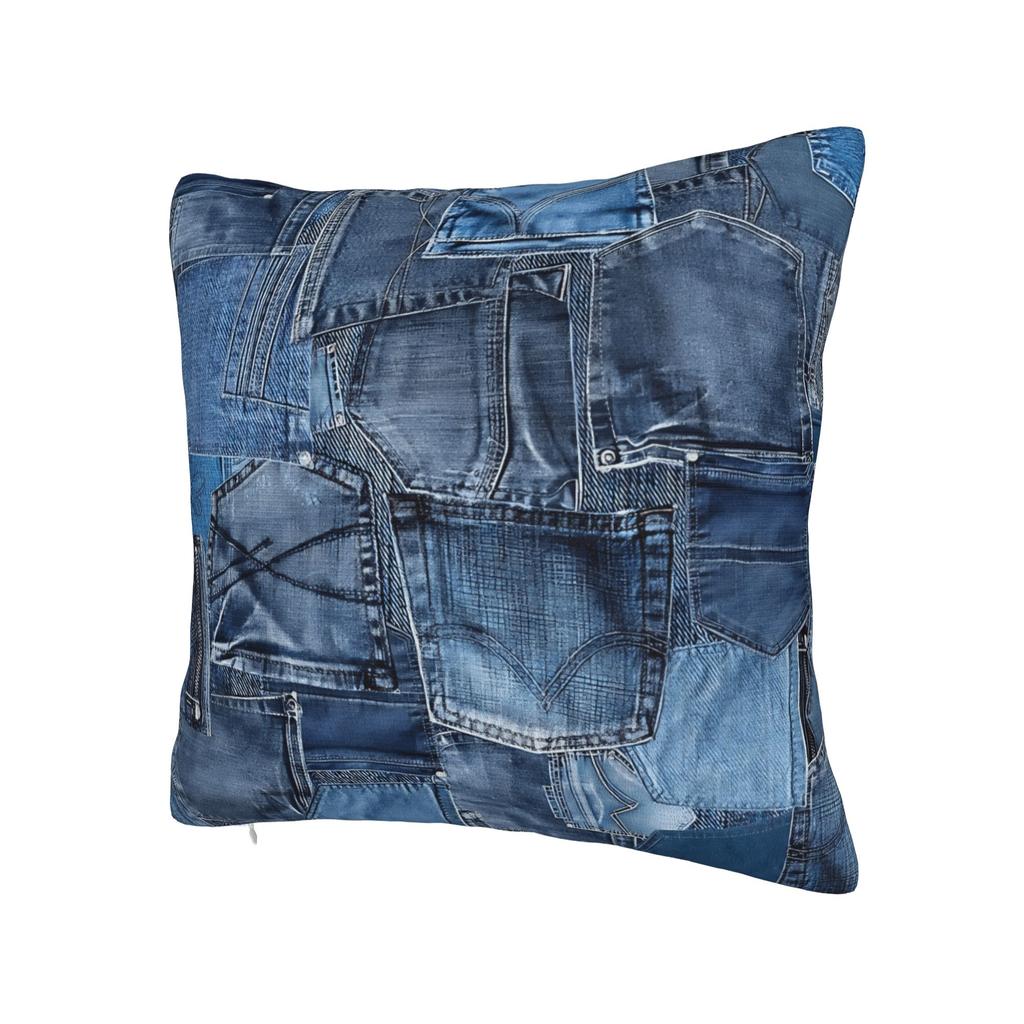 Fotografia Di Federa Per Cuscino Di Vecchi Jeans Copricuscino Quadrato Copricuscino Divertente Per Divano Del Salotto