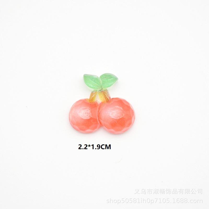 Colorful Crystal Faceted Fruit Pendant Diy Projects Cartoon Plastic Material